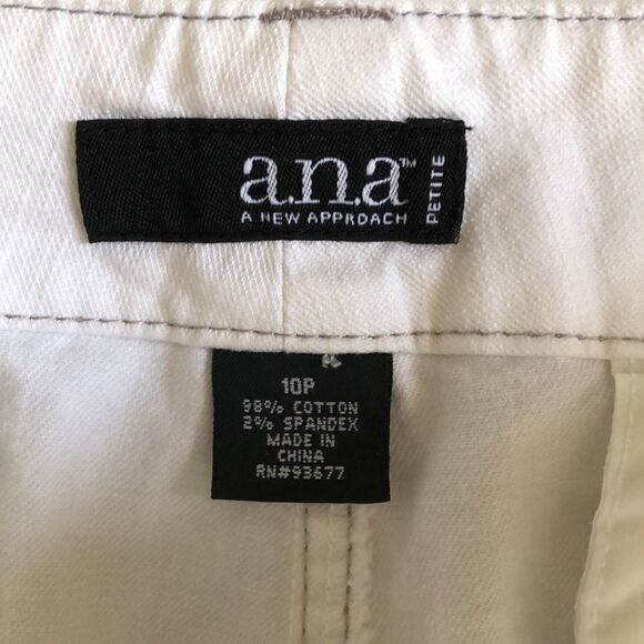 ANA A New Approach Wide Leg Jeans Size 10p White GUC - Picture 4 of 7
